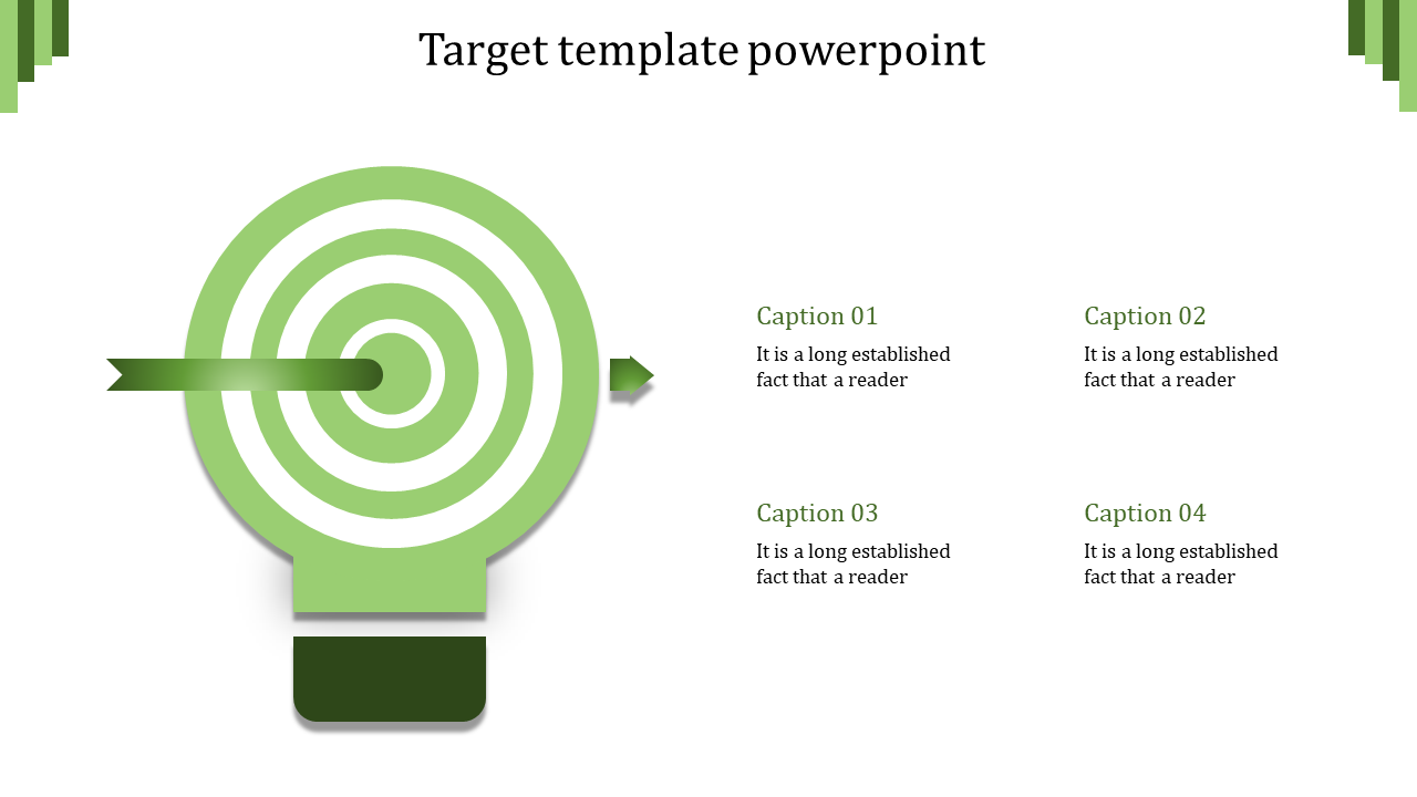 target template powerpoint-target template powerpoint-green